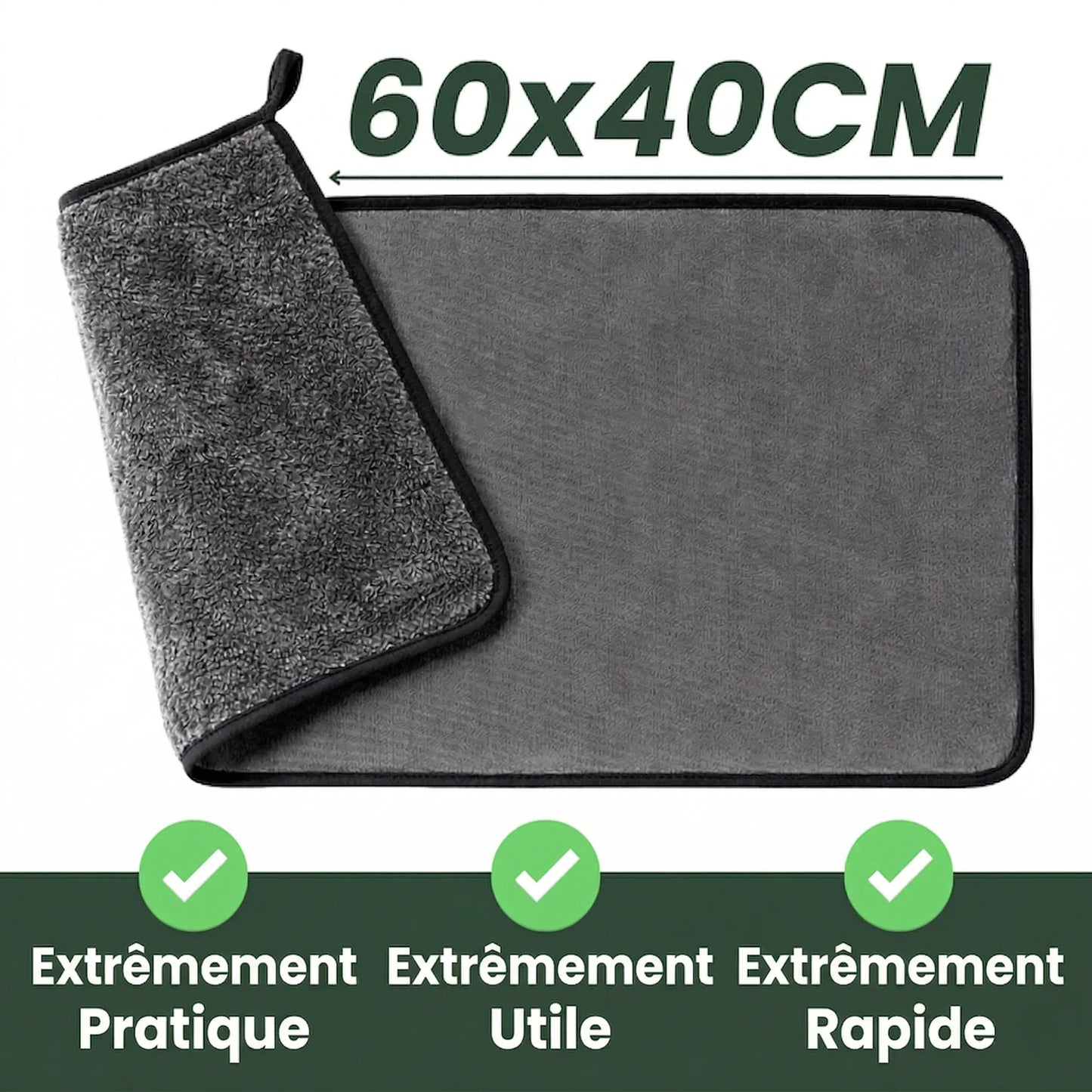 KleanWipe XXL (40x60cm) - Un miroir impeccable en 10 secondes — sans produit chimique