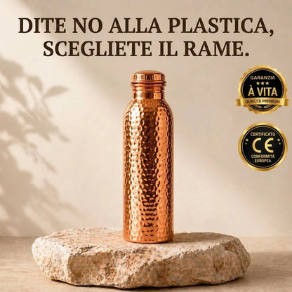 Borraccia in Rame | Acqua Purificata Naturalmente, Senza Plastica