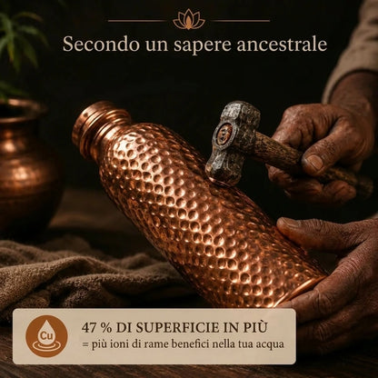 Borraccia in Rame | Acqua Purificata Naturalmente, Senza Plastica