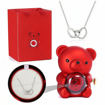 Coffret Surprise Émotion – Ours & Collier Personnalisé ❤️