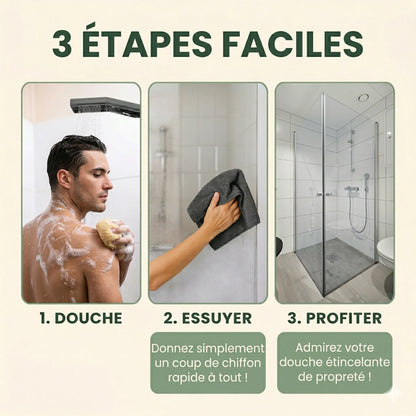 KleanWipe XXL (40x60cm) - Un miroir impeccable en 10 secondes — sans produit chimique