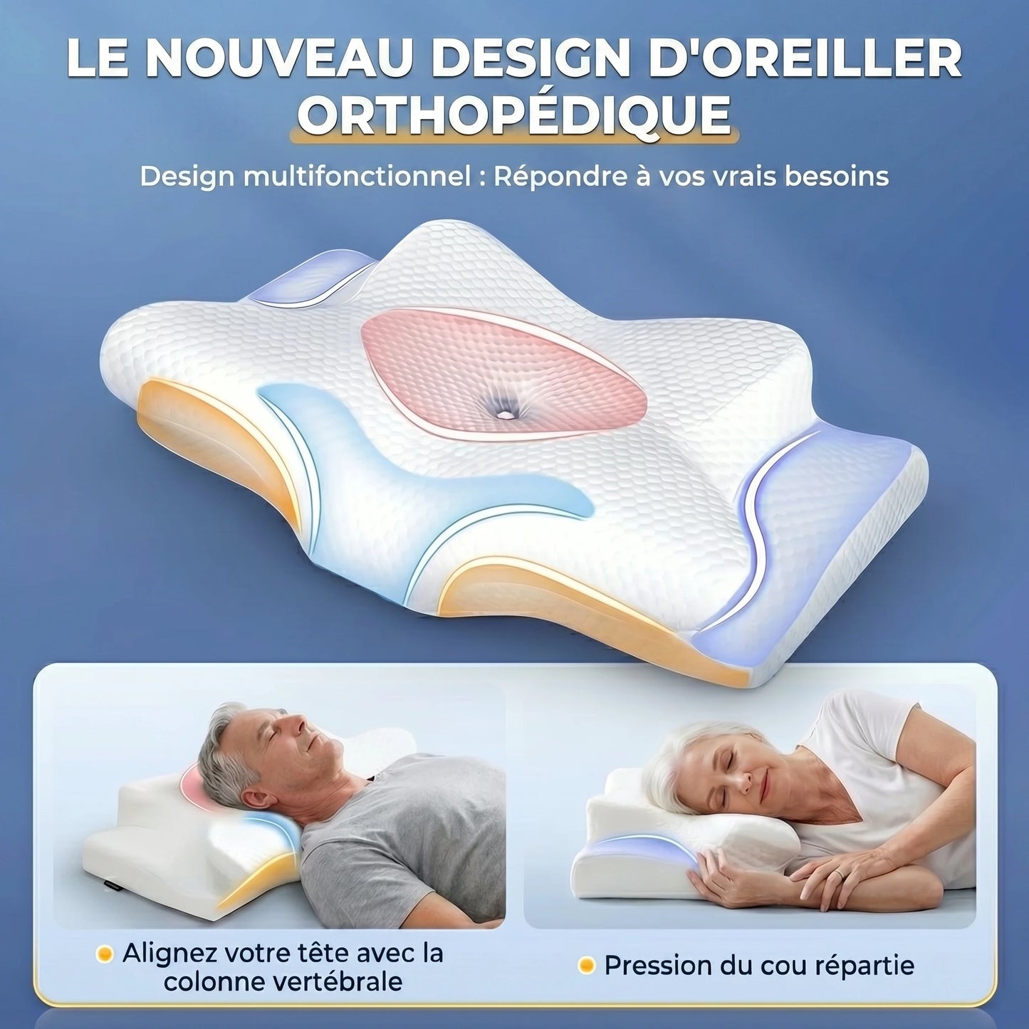 Oreiller Orthopédique KleanSleep