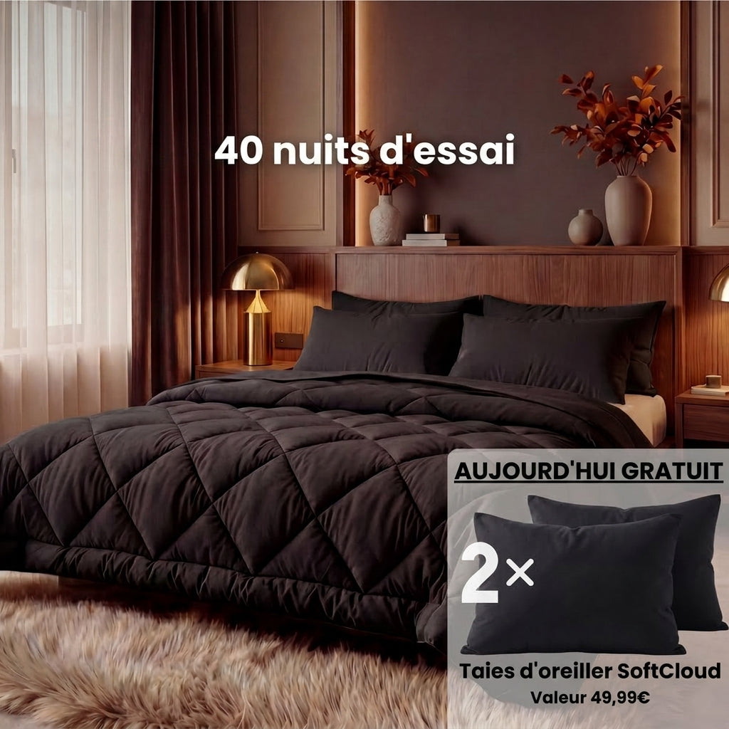 Couverture KleanSleep + 2 taies d'oreillers SoftCloud GRATUITES