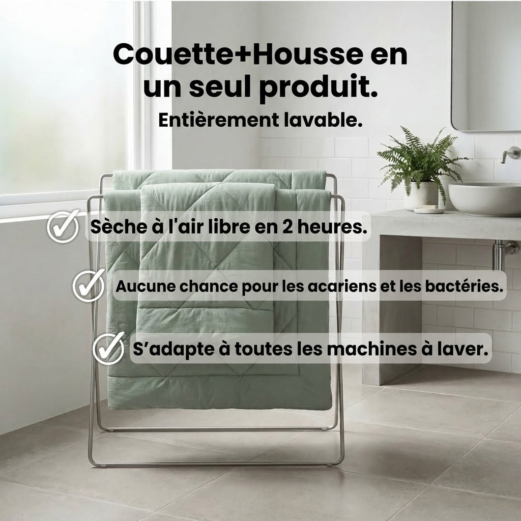 Couverture KleanSleep + 2 taies d'oreillers SoftCloud GRATUITES